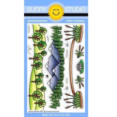 Sunny Studio Clear Stamps - Country Scenes